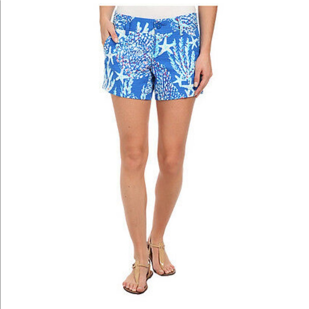 EUC Lilly Pulitzer Starfish Callahan Shorts Sz 0